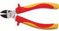 to handle with non-slip grip 7154 Electronic Pliers VDE Side Cutter Heavy Duty, 180 mm - VDE