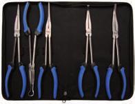extra long, 280 mm - PVC dipped handles 411 Bent Nose Pliers, 90, extra long, 280 mm - PVC dipped handles 412 5-piece Long