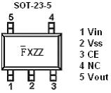 4V MARKING DESCRIPTON : Product Code X: Output Voltage Code (for SC70-5, SOT23-3, SOT23-5) Code Code Code 1.0V 0 2.3V 3 3.6V 6 1.1V 1 2.4V 4 3.7V 7 1.2V 2 2.5V 5 3.8V 8 1.3V 3 2.6V 6 3.9V 9 1.4V 4 2.