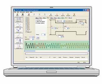 Options Settings for complicated compliance tests can be made with ease! Power Line Disturbance Immunity Testing Software SD003-PCR-LA Supporting the latest IEC61000-4* standards!