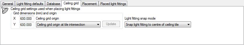 the Lighting database documentation), allowing you to enter filters based on type and manufacturer categories, and on whether the data is from the system folder, the custom folders, or the local