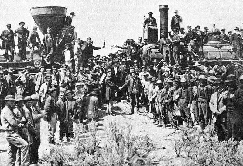 Brief History of American Railroads 1869 - Transcontinental Railroad is completed J.