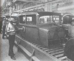 The Assembly Line Develops during the later phase of the Industrial Revolution.
