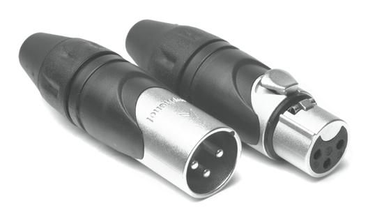 AX SERIES XLR CABLE CONNECTORS METAL SHELL TYPE - SOLDER Features: Unique Australian designed shell and housing. Ergonomic stylish sleeve design for improved grip.
