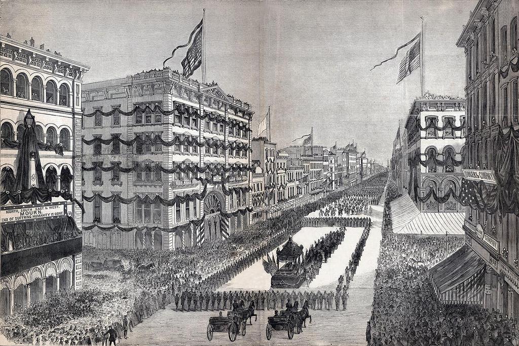 8 FIG. 5 The Lincoln Funeral, April 25, 1865. From Frank Leslie s Illustrated Newspaper, May 13, 1865. Courtesy of the House Divided Project at Dickinson College.