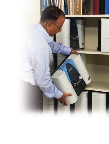 The Perfect Fit On or Off the Bench The SPECTRONIC 200 spectrophotometer takes design for the teaching laboratory to a new level.