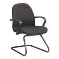 Chair, Black Fabric, 35"L 35"D 34"H