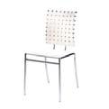 Chair, Berlin, Black/ White, 18"L 22"D
