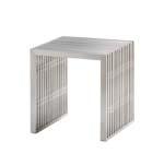 5"H 305273 - Table, Aura, White Metal,