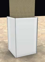 Please contact Show Management for the columns outside of your booth space. The column size varies per the booth location. Please contact GES for the detail sizes for your booth.