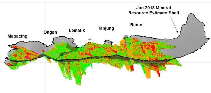 Awak Mas Resource Update Jan 2018 Mineral Resource added significant value and highlights potential to increase mining inventory to Awak Mas deposit 12 1.