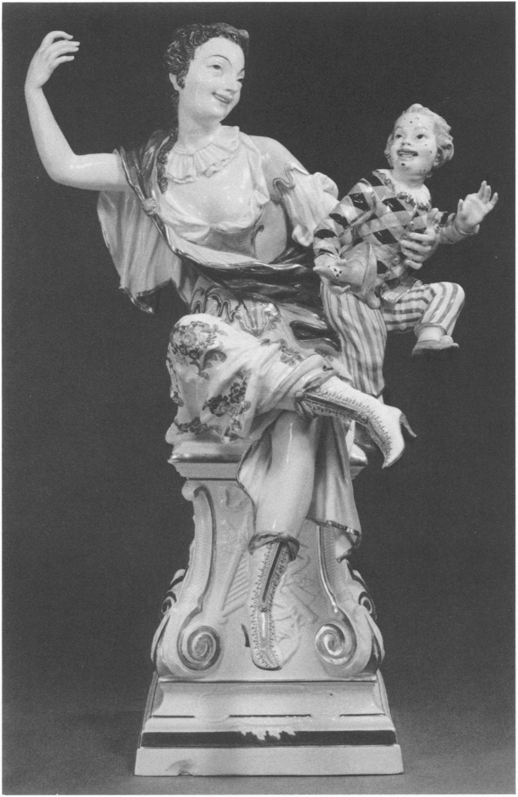 A.7. Thalia Hard-paste porcelain. Height 163/4 in. (42.6 cm.) Unmarked Model by Johann Joachim Kandler, 1744 German, Meissen, 19th century 1982.60.