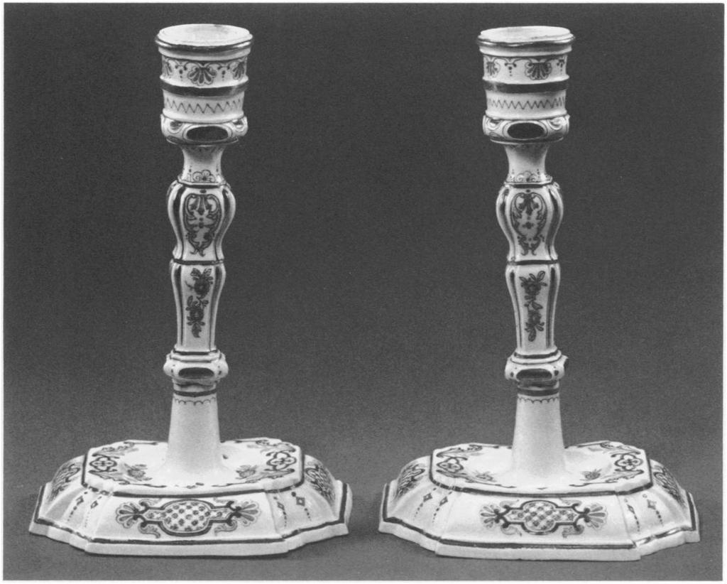 bining a classical columnar form with Hungarian and Oriental figures.2 On the underside of one candlestick (1982.60.