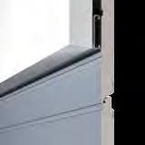 door section. For Micrograin doors, the frame covering is provided with a smooth Silkgrain surface finish.