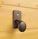 Manually operated doors with a handle are locked and break-in-resistant with a latch lock.