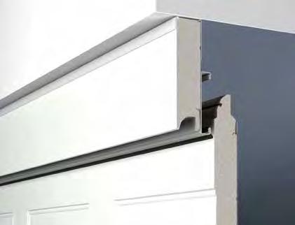 Fascia panels for standard fitting behind the opening with small lintel space For all door versions, our standard fascia panels