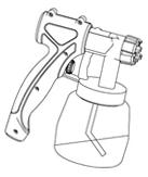 1. Air cap 2. Nozzle 3. Spray gun 4. On/off switch 5. Handle lock 6. Handle 7. Mains cable 8. Air hose 9. Container 10. Trigger 11. Material adjustment control fig.2 5. ASSEMBLY 5.1. FIT AIR HOSE Refer to fig.