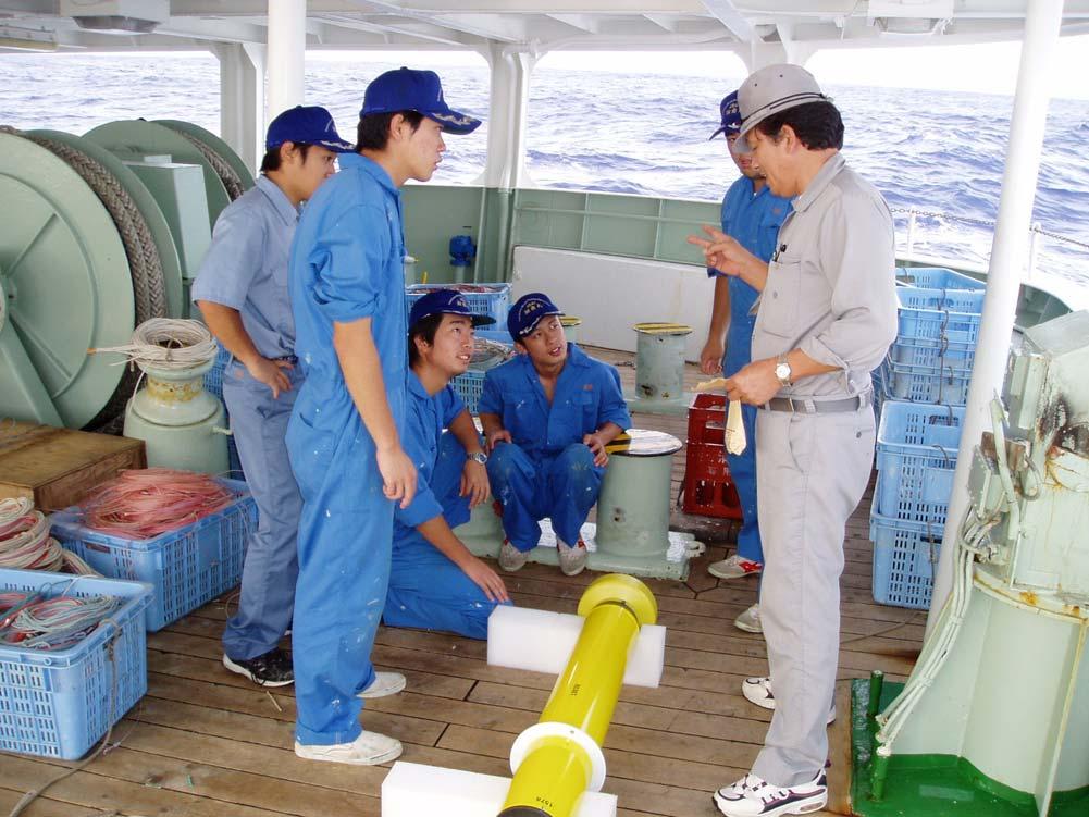 Misaki Fishery High School students deployed 20 floats in 3 cruises