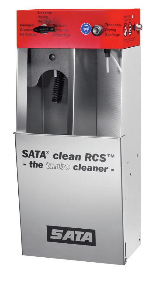 in the body shop. SATA clean RCSTM the turbo cleaner For body shops with high output and many color changes.