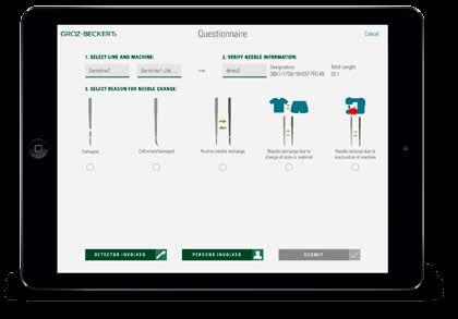 The app INH@site for tablet devices The administration software INH@office In case of a needle breakage or a needle exchange, a picture of the needle parts is taken with the app INH@site.