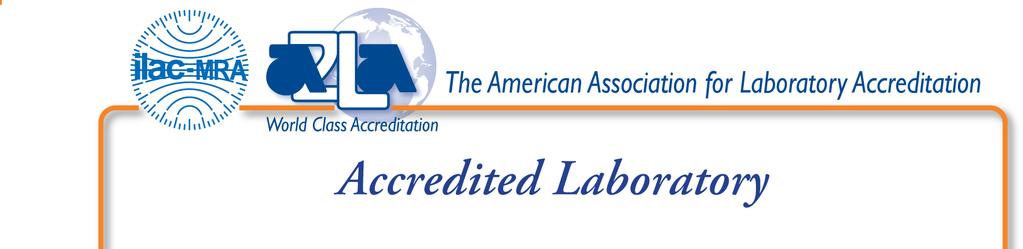 A2LA has accredited CKC LABORATORIES, INC.