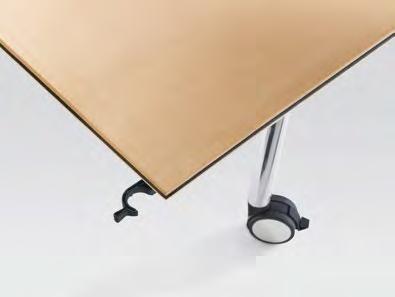 The unique Securelock System ensures safety here because when unfolded, the table tops are automatically snapped into place even before locking. Modest.