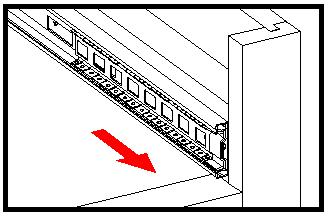DRAWER INSTALLATION If you need to remove the file drawer or keyboard tray with ball bearing slides from the unit, please follow the steps below to prevent any damage to the slides or the drawers. 1.