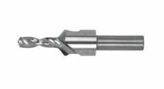 NAS 937 Jobbers Length Double Margin Step Drill Carbide drill with 135-degree split point.
