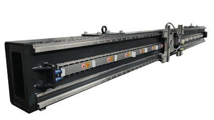 The printing carriage is designed to support Kyocera Bi-Colour heads (KJ4B), arranged in four rows.