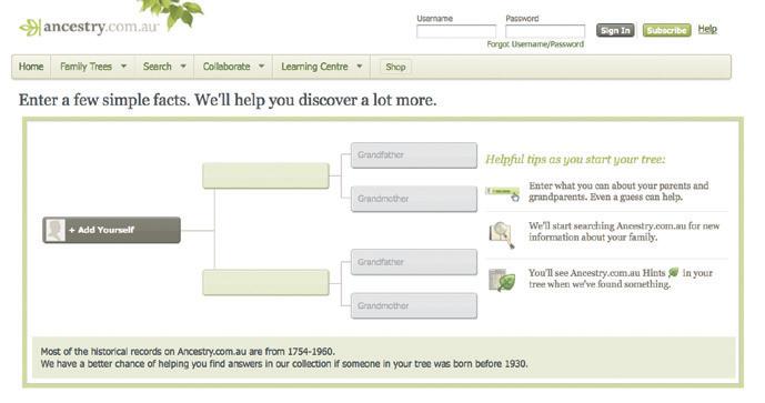Ancestry Hints TM Once you have saved your tree, Ancestry will search its databases of historical records, photos and