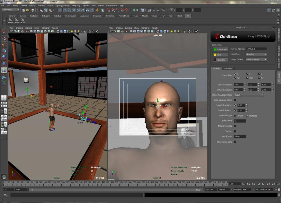 OVERVIEW The Insight VCS: Maya plugin is an Autodesk Maya plugin designed for live virtual camera work directly within the Maya environment.