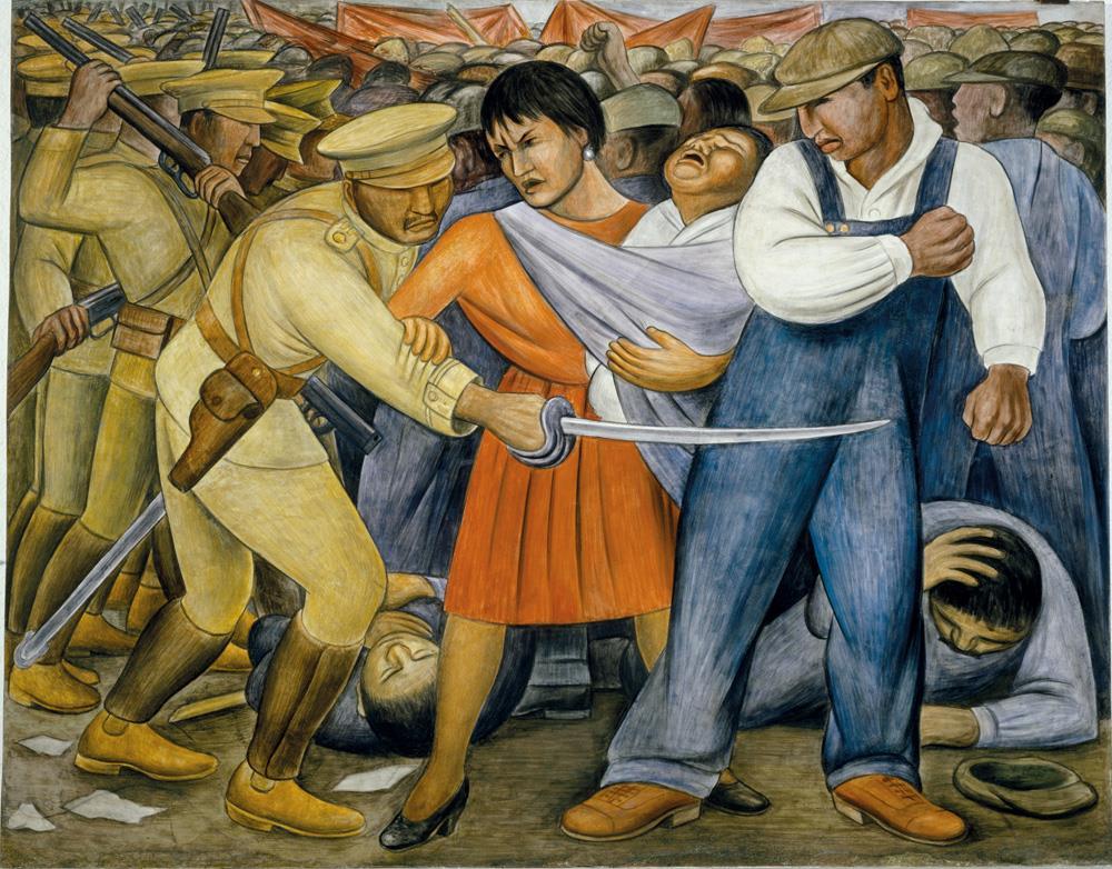 Art as social commentary Diego painted leaders who were fighting