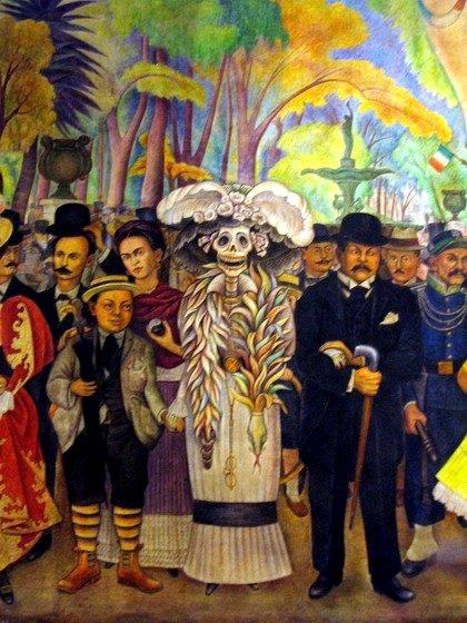 Outrageous until the end Diego Rivera & Frida Kahlo sometimes painted each other in their works During his 71 years, Diego and his wife Frida Kahlo (also a famous artist) attracted a lot of attention
