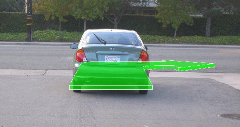 3 Occlusion and Depth Perception HUD integrated into car cockpit provides not only the possibility to present symbolic information, furthermore virtual objects like navigational arrows (Figure 8