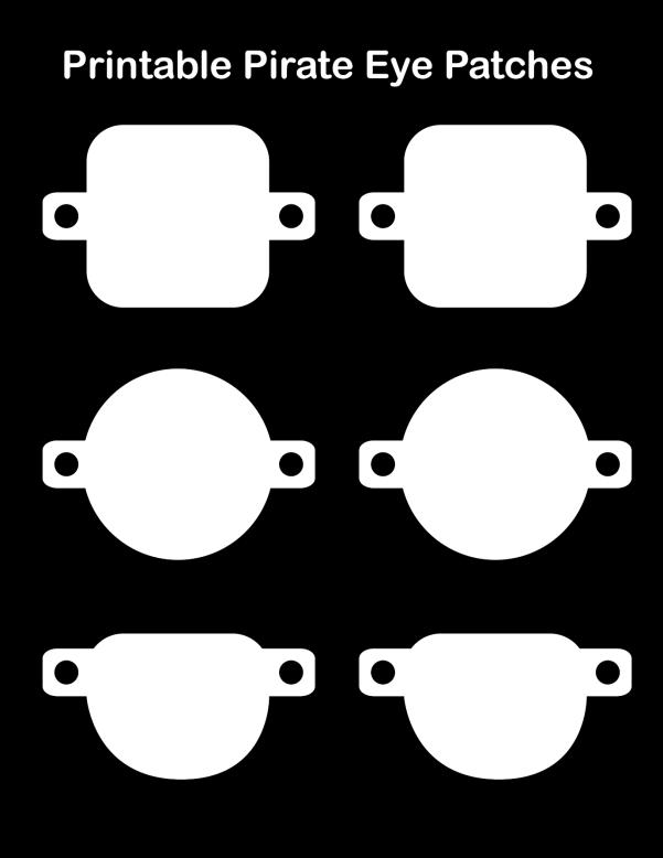 Eye patch make your own Google: Pirate Eye Patch Template for lots of choices.