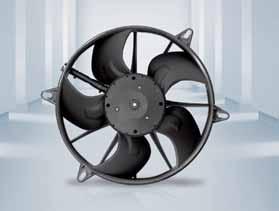 EC axial fan for automotive applications, Ø 8 Material: Housing: PP plastic, black (according to UL 9 HB) Blades: PBT plastic, black (according to UL 9 HB) irflow direction: "V" (intake over the