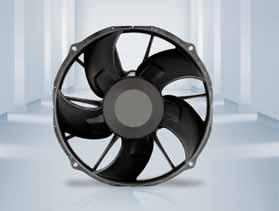 EC axial fan for automotive applications, Ø Material: Housing: PP plastic, black (according to UL 9 HB) Blades: P plastic, black (according to UL 9 HB) irflow direction: "V" (intake over the rotor)