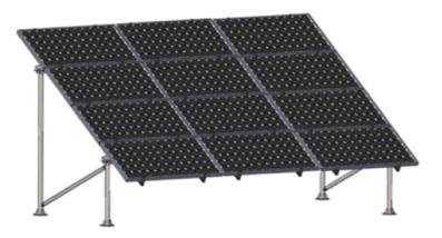 panels up to 3.3 sqm area (wind< 42 m/s) Pole = 1490mm x 89mm dia. * Use the DPA Solar Ground Mount Calculator to configure a solution and obtain a Bill of Materials.