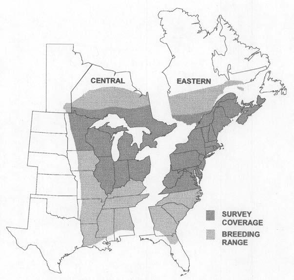 American Woodcock information is taken from the U.S. Fish and Wildlife Service report American Woodcock Population Status, 2015. Cooper, T.R. and R.D. Rau. U.S. Fish and Wildlife Service, Laurel, MD.