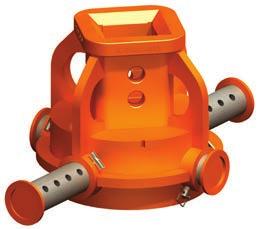 SPECIALTY TOOLS HUBS & ADAPTERS CASING ROTATORS for Foundation Drills The Pengo Casing Rotator is used to position casings into a hole that is being drilled in soils that may cave in.