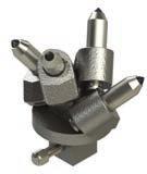 S-PATTERN ROCK AUGER PARTS Pilot Bits U.S. PATENT NO. D778,967 One Holder, Three Teeth for Pengo Foundation Augers!