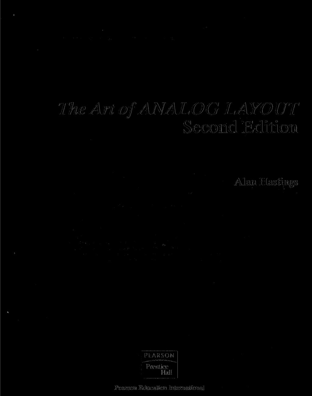 The Art of ANALOG LAYOUT Second Edition Alan