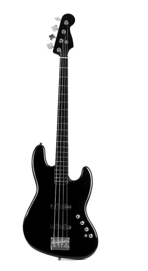 INTRODUCTION TO THE BASS GUITAR The four open strings of a standard electric bass have the same letter names as strings 6, 5, 4 and on your acoustic guitar.