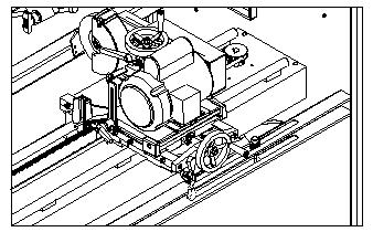 OPERATING INSTRUCTIONS (CONTINUED) TRAVEL ON/OFF CONTROL The travel control knob turns the travel motor on and off controlling the side to side movement of the carriage and grinding head.