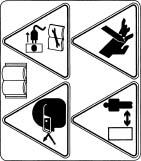GETTING TO KNOW YOUR GRINDER (Continued) Symbols for Read operators manual, wear safety glasses and disconnect power before servicing.