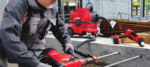 Universal vacuum cleaner VC 20-U(M) Removing dust from drilling, slitting, grinding, cutting and coring Removing slurry from wet coring and cleaning Hilti AirBoost filter technology for consistently