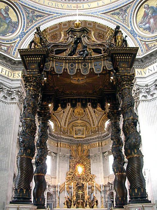 baldachin, a small altar