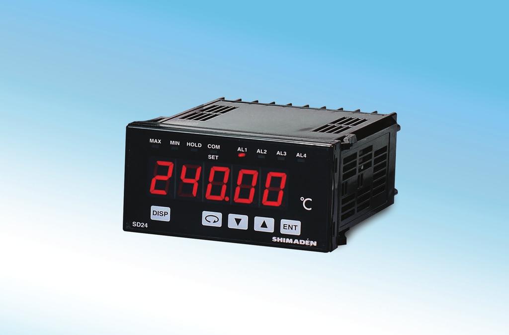 Shimaden, Temperature and Humidity Control Specialists C %RH Series SD24 & KR16A SHIMADEN DIGITAL INDICATOR BASIC FEATURES ohigh Accuracy ±0.