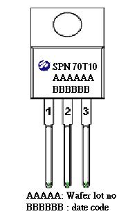 DESCRIPTION APPLICATIONS The SPN70T10 is the N-Channel logic enhancement DC/DC Converter mode power field effect