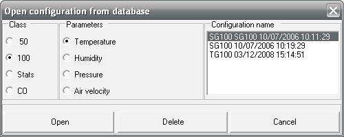 11 V - Opening a configuration Function : OPENING A CONFIGURATION When launching the LCC-100 software, two buttons are displayed: Read configuration Open configuration from databae V 1 - Principle :
